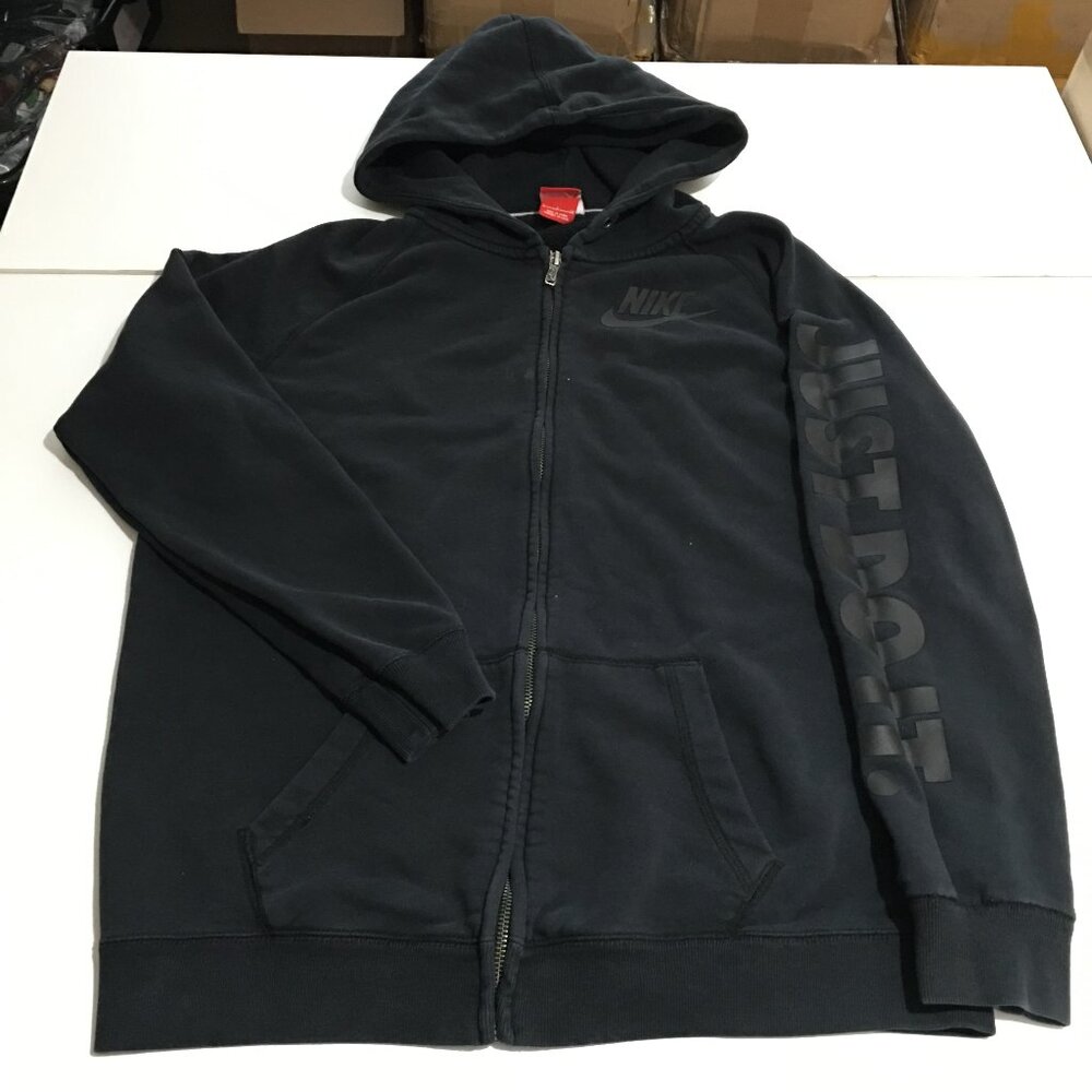 Nike Rally Gym lifestyle BF boyfriend Full-zip Hoody Sweatshirt Womens Small